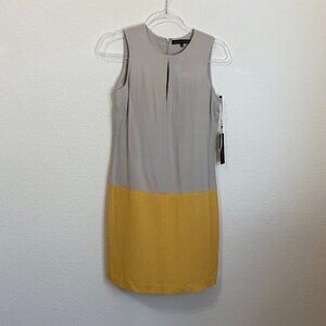 Francisco Costa for Calvin Klein Color Block Keyhole Sheath Dress Size 2